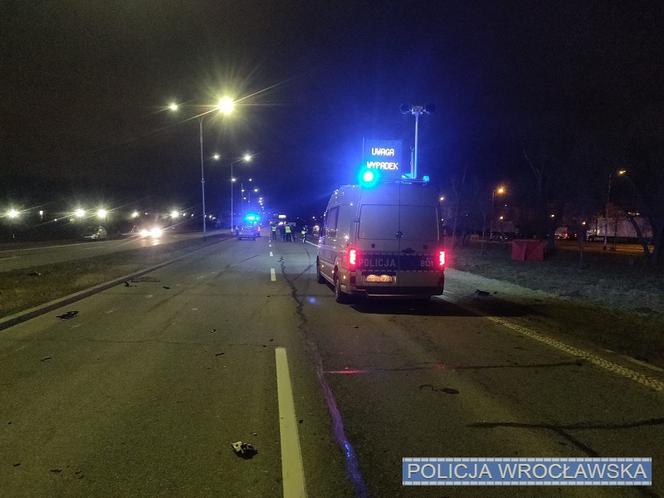 Wypadek na al. Sobieskiego we Wrocławiu