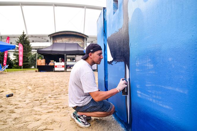 Tak wygląda sztuczna plaża przy Stadionie Śląskim. Rozkręcaliśmy tam imprezę w ramach Eska Summer City