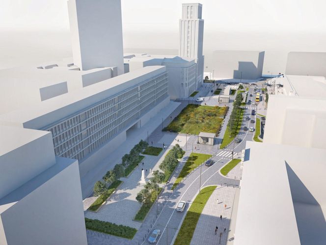 Plac Powstańców Warszawy - wizualizacje