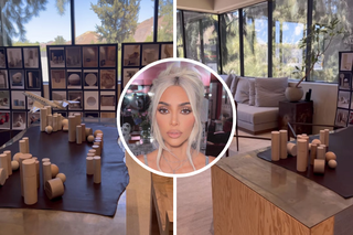 Kim Kardashian pokazała, jak urządziła biuro. Fani: To najbardziej niewygodne krzesło świata