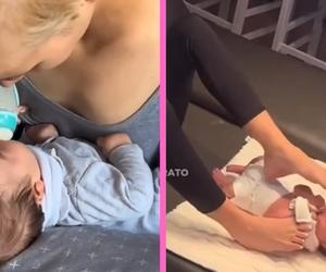 Nie ma rąk, ale doskonale opiekuje się noworodkiem. A my narzekamy na małe rzeczy w życiu