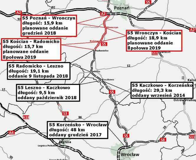 Trasa S5 Poznań-Wrocław