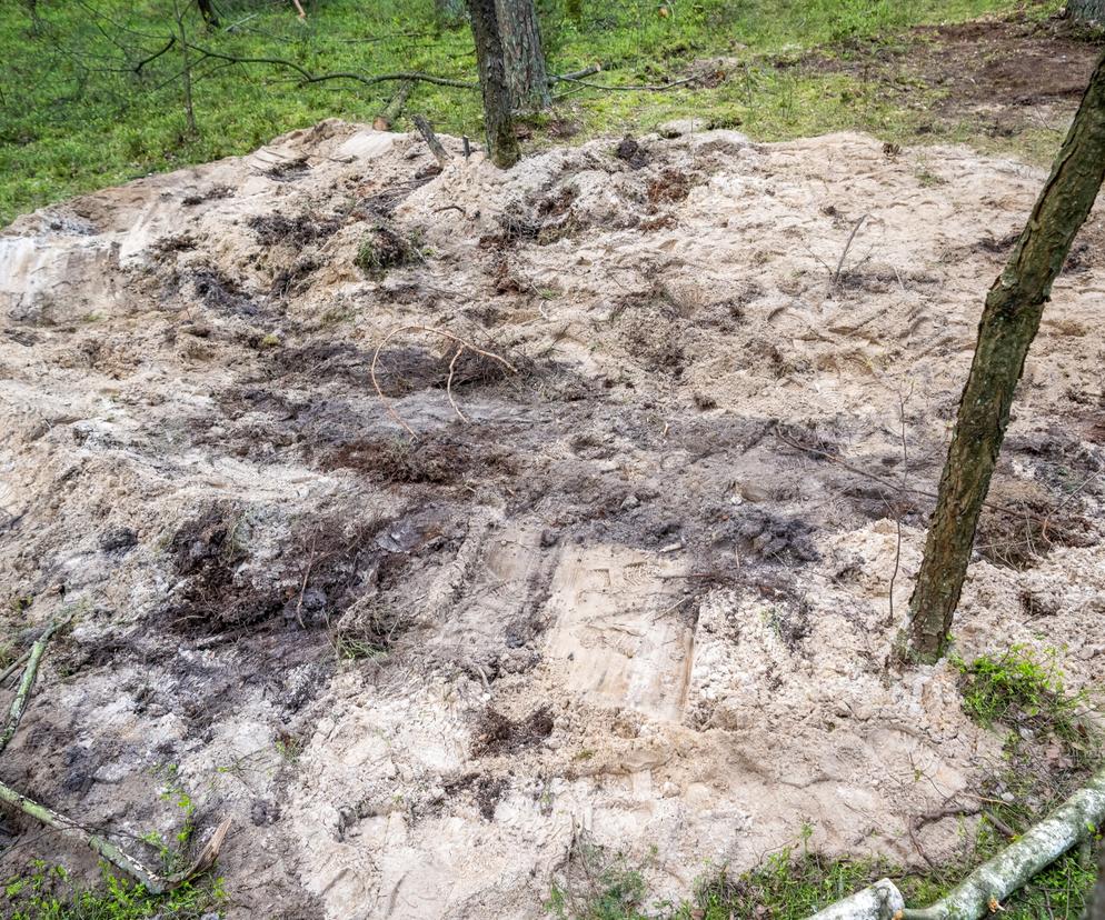 Zamość: Miejsce odnalezienia szczątków niezidentyfikowanego obiektu