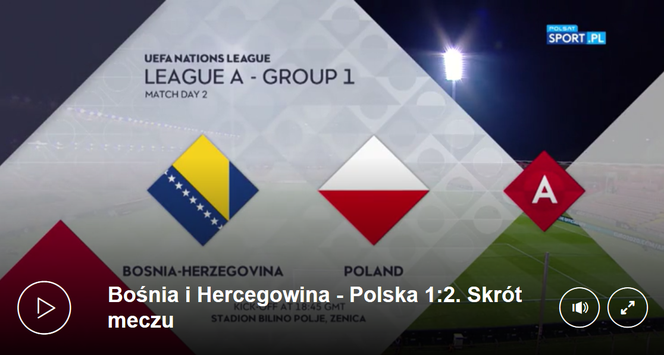 Skrót meczu Bośnia i Hercegowina - Polska