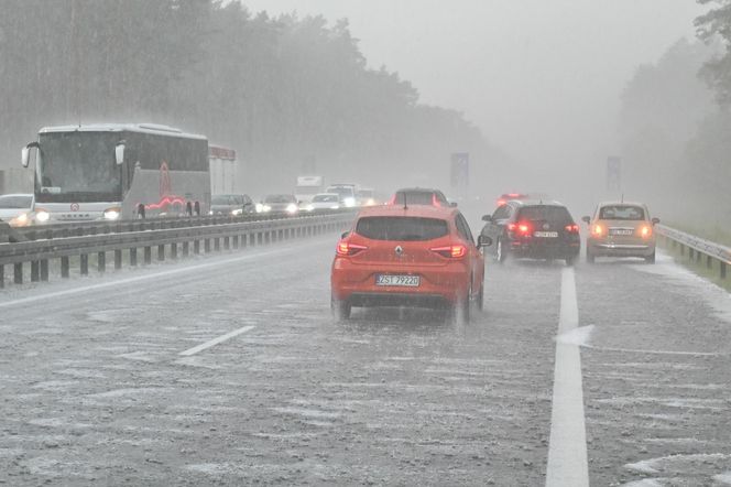 Opady deszczu w Szczecinie 