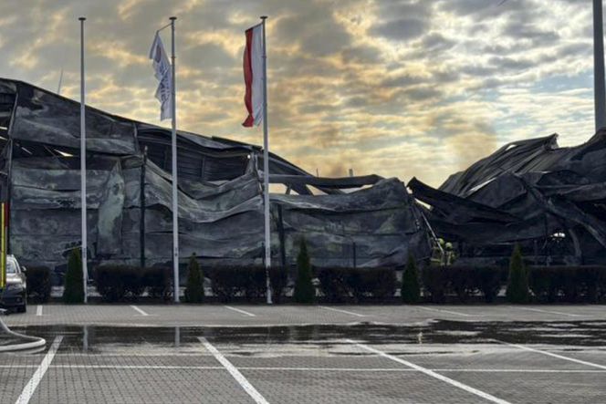 Pożar hali pod Kępnem