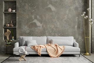 styl industrialny salon