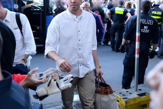 Przyjazd piłkarzy do hotelu