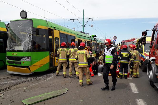 Zderzenie tramwajów na ulicy Hetmańskiej; są ranni