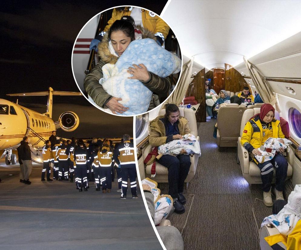 16 niemowląt zostało bez rodziców. Uratowane spod gruzów maluchy poleciały do stolicy