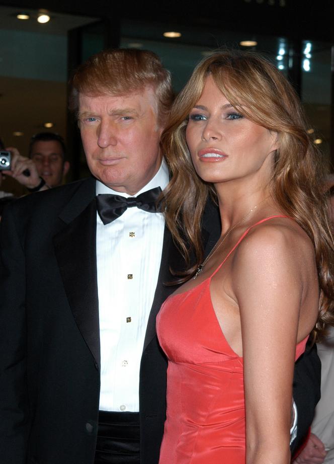 Melania Trump i Donald Trump w 2005 roku