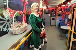 Świąteczny tramwaj na ulicach Gorzowa