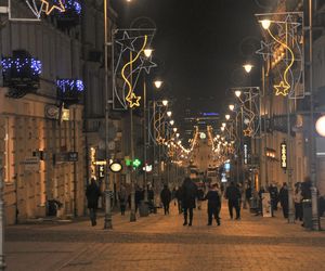 Świąteczne iluminacje 2024 w centrum Kielc