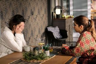 M jak miłość odc. 1860. Aneta (Ilona Janyst), Kasia (Paulina Lasota)