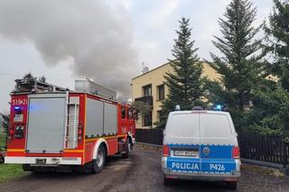 Pożar hali magazynowej w Gostyni ZDJĘCIA