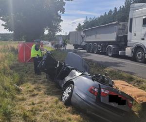 Śmiertelny wypadek pod Szczercowem. Nie żyje 33-letni kierowca