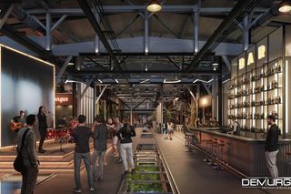 Zajezdnia Jeżyce po przebudowie: wnętrze