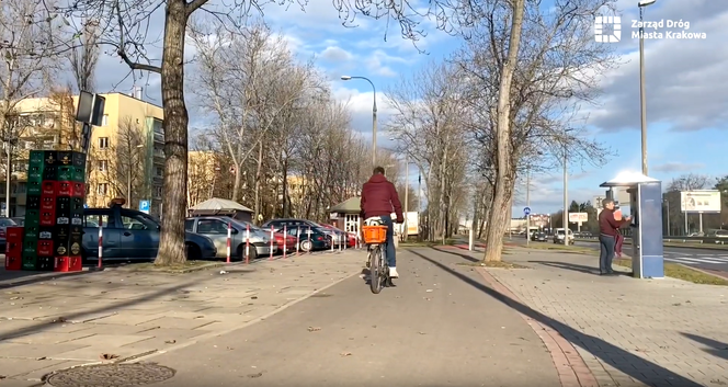 Nowa ścieżka rowerowa wzdłuż ul. Armii Krajowej w Krakowie