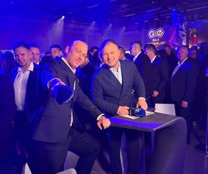 Rafał Mroczek na gali Ekstraklasy