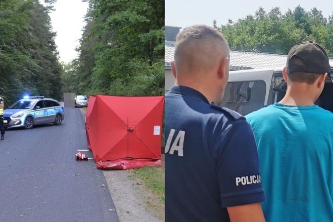 Straszny wypadek w Łąkiem. Pijany jak bela 22-latek potrącił rowerzystę 