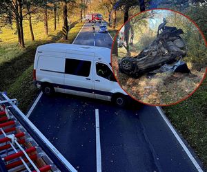 Koszmar na drodze! Audi jak zgnieciona puszka. 29-latek zginął pod Polkowicami [ZDJĘCIA]