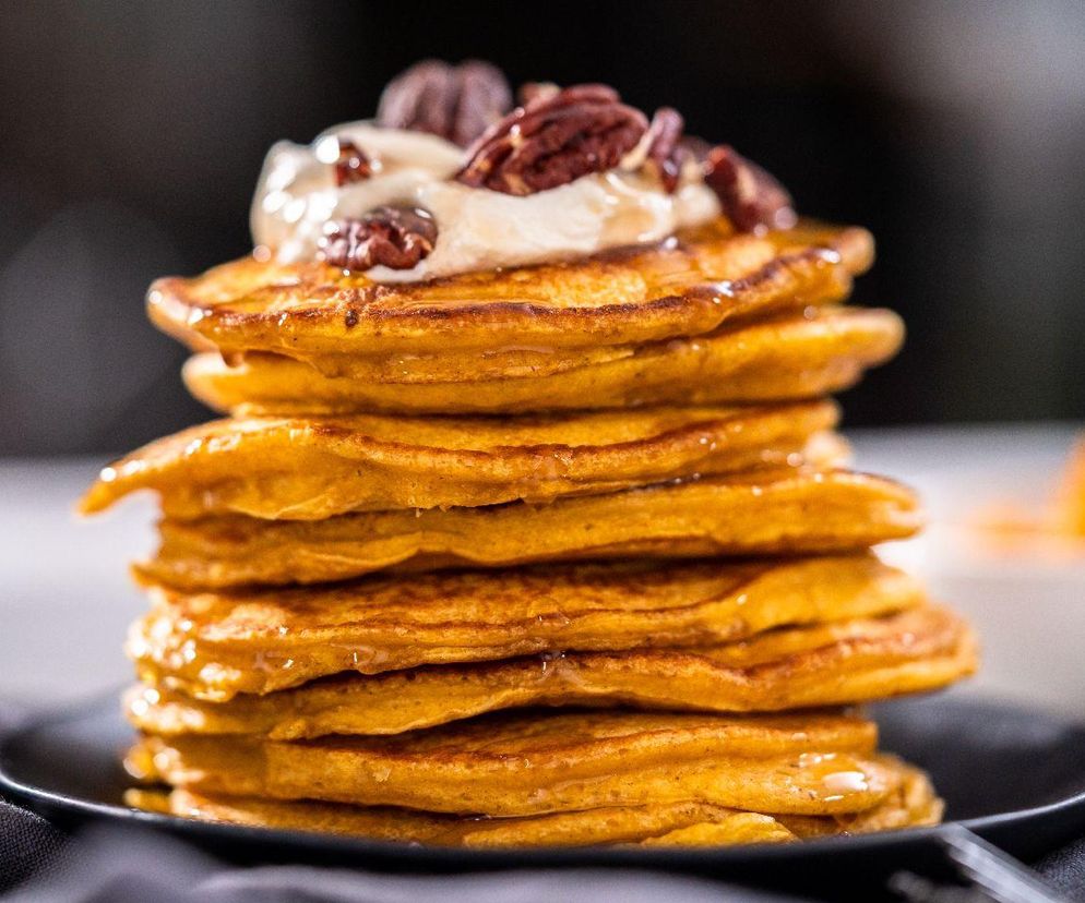 placki z dyni i jabłek na maślance