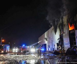 Pożar hali produkcyjnej w Sosnowcu