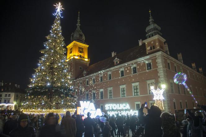 Świąteczne iluminacje w Warszawie