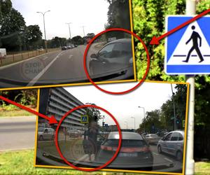 Przepuściła rowerzystę na przejściu. Chwilę potem się zaczęło. W ruch poszedł klakson