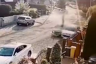 Makabryczne potrącenie pieszej, wyleciała w powietrze jak lalka. Wszystko się nagrało