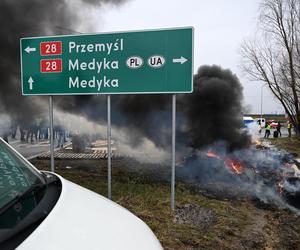 Protest rolników w Medyce 