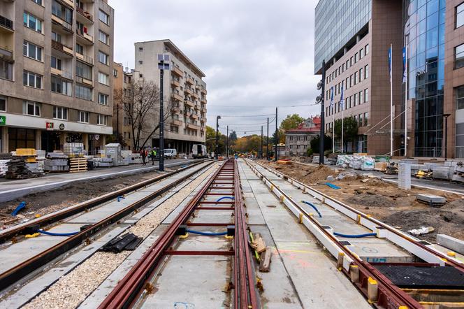 Tramwaj do Wilanowa – ul. Goworka, widok od ul. Puławskiej