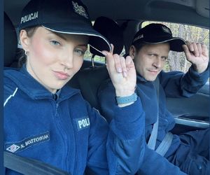 M jak miłość nowy sezon po wakacjach 2025. Adam Karski (Patryk Szwichtenberg), Natalka (Dominika Suchecka) na planie