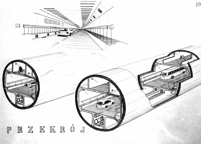 Tak wyobrażano sobie tunel pod Świną prawie 50 lat temu