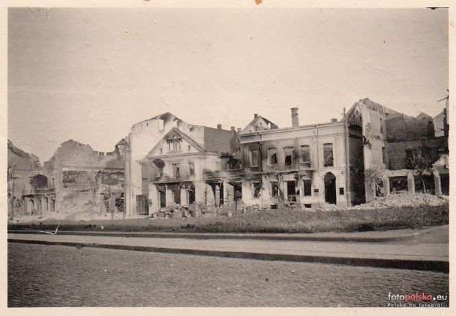 Białystok zniszczony po II wojnie światowej