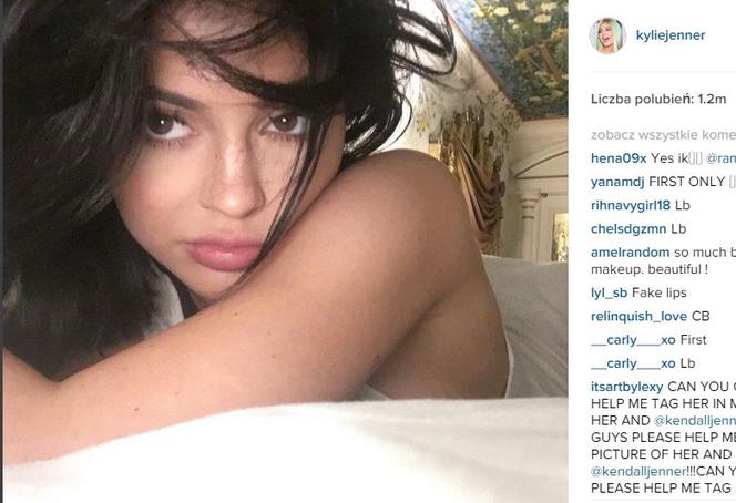 Instagram: Kylie Jenner bez makijażu