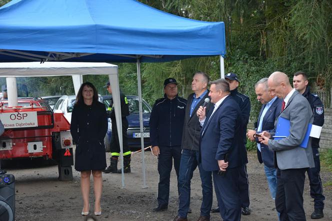 Akcja profilaktyczna "Bezpieczny przejazd" w Koszewnicy w gminie Kotuń w 2021 roku
