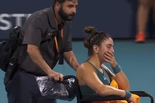 Dramat gwiazdy tenisa na Miami Open. Zwieźli ją z kortu na wózku inwalidzkim, krzyczała z bólu