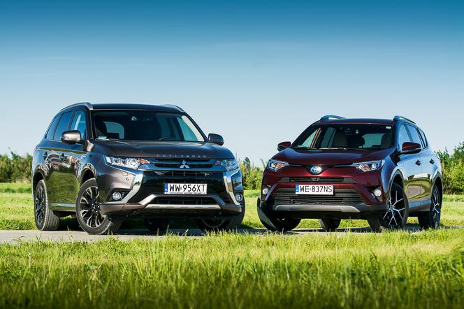 TEST Toyota RAV4 Hybrid E-Four Prestige vs. Mitsubishi Outlander PHEV Instyle NAVI+: ekologiczne zaSUVanie