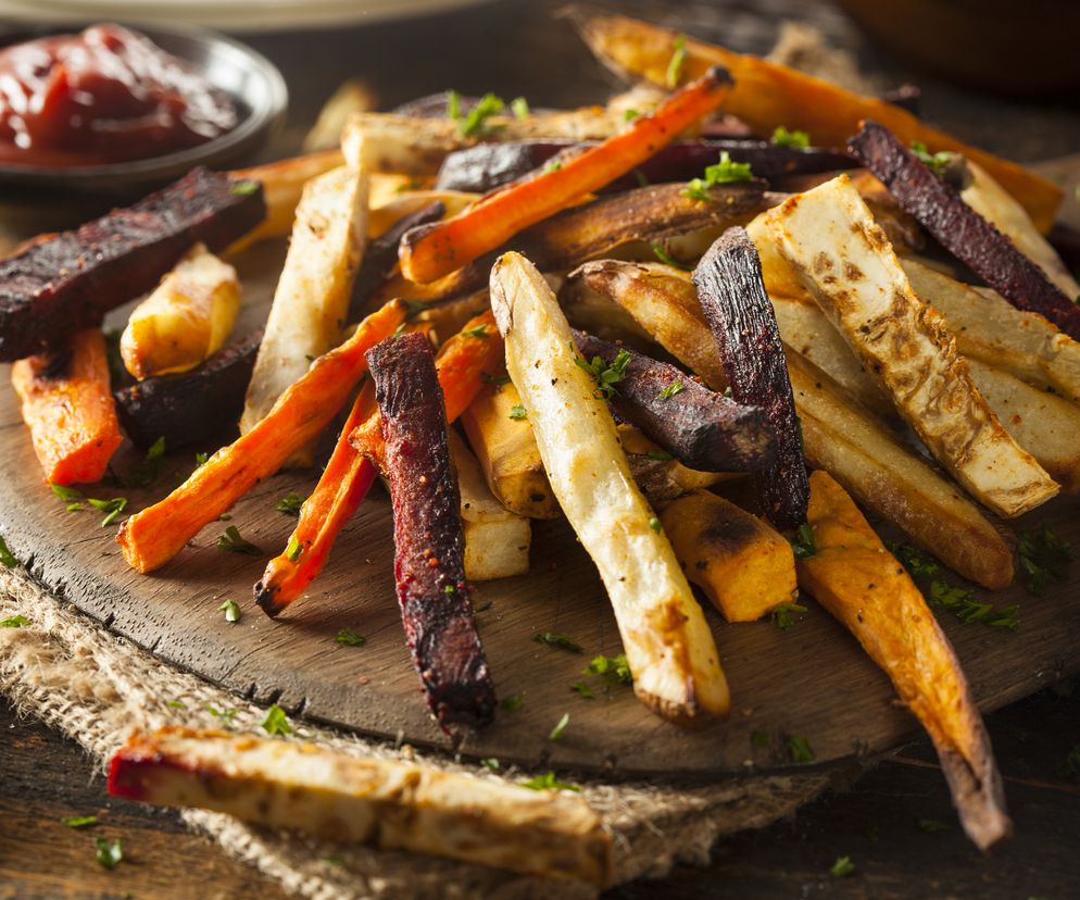 Frytki warzywne z pieca