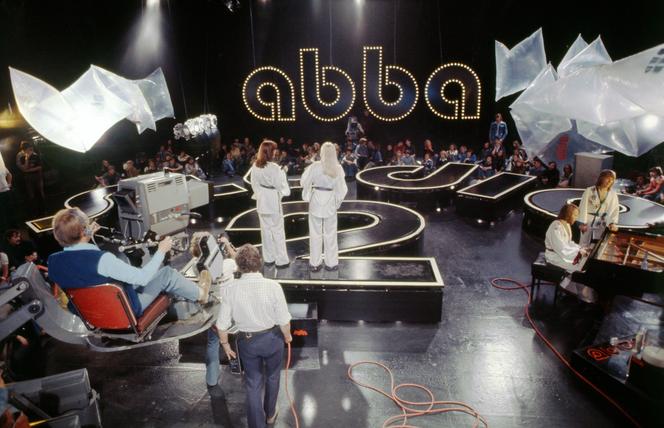 Zespół ABBA podczas występu w Studiu 2