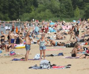 Plażowicze opanowali Pogorię III. Rekordowa frekwencja