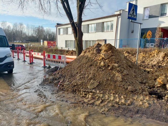 Awaria magistrali wodociągowej w Starachowicach