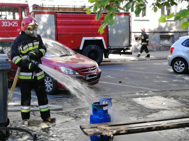 Na miejscu pracowała straż pożarna