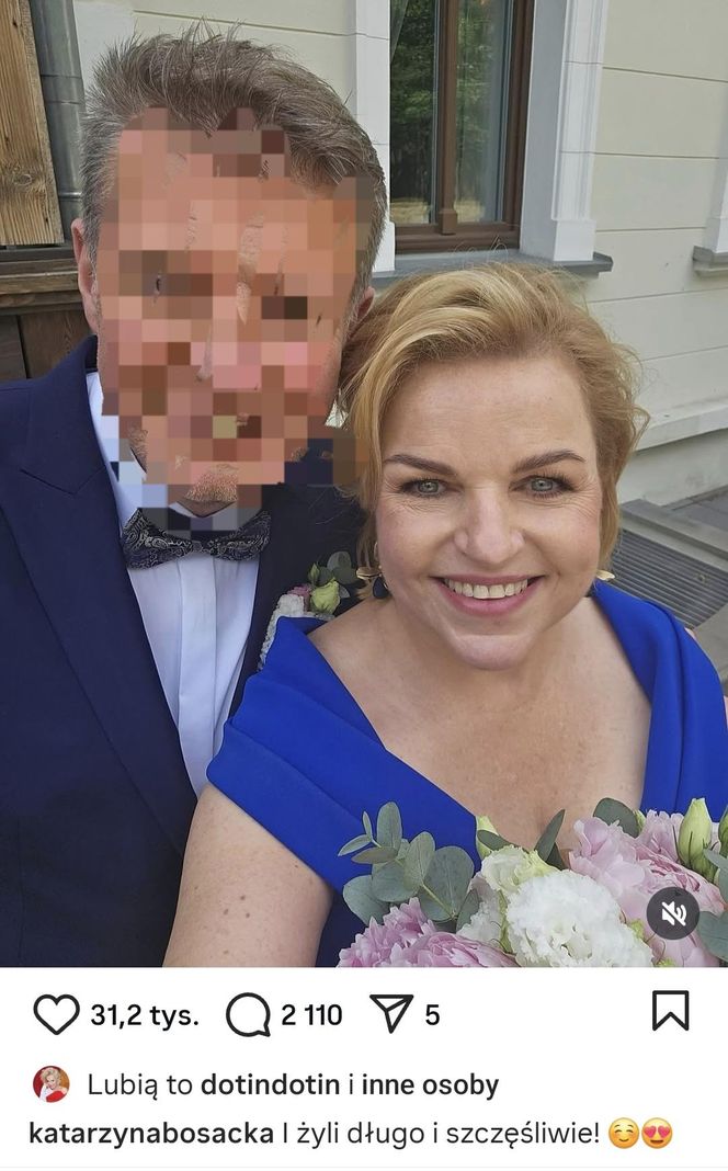 Katarzyna Bosacka ponownie wyszła za mąż. Było na bogato - dwie sukienki i dwa torty, to dopiero początek