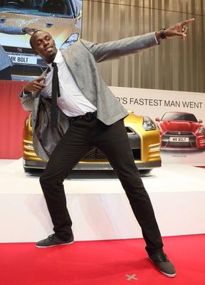 Usain Bolt i Nissan GT-R 