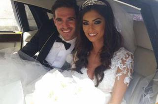 Kyle Lafferty z żoną Vanessą