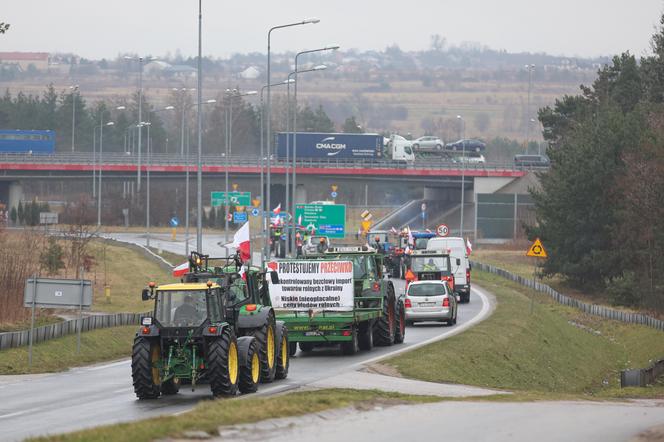 Protest rolników w Pyrzowicach