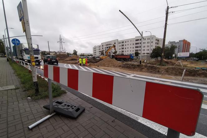 Budowa ronda na skrzyżowaniu ulic Podmiejskiej i Wyszyńskiego w Kaliszu