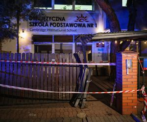 Wypadek pod szkołą w Warszawie (2.12.2024)